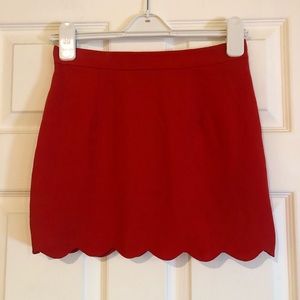 Urban Outfitters Cooperative Red Mini Skirt 0